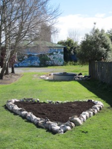 Heart-shaped garden
